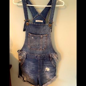 Overall Jean shorts